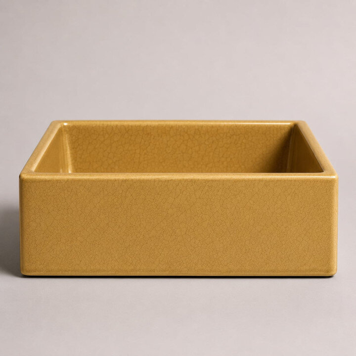 Lavabo rettangolare — Golden glaze