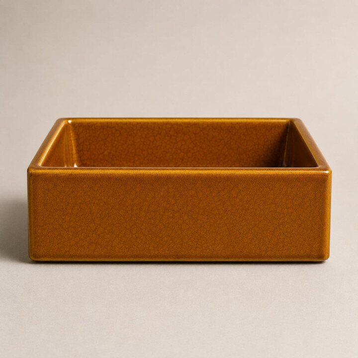 Lavabo rettangolare — Amber glaze