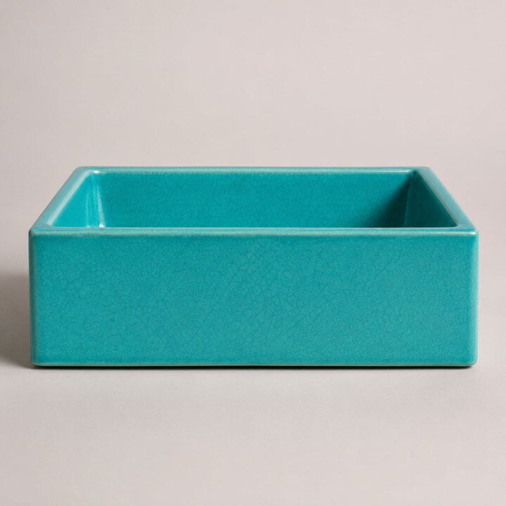 Lavabo rettangolare — Turquoise glaze