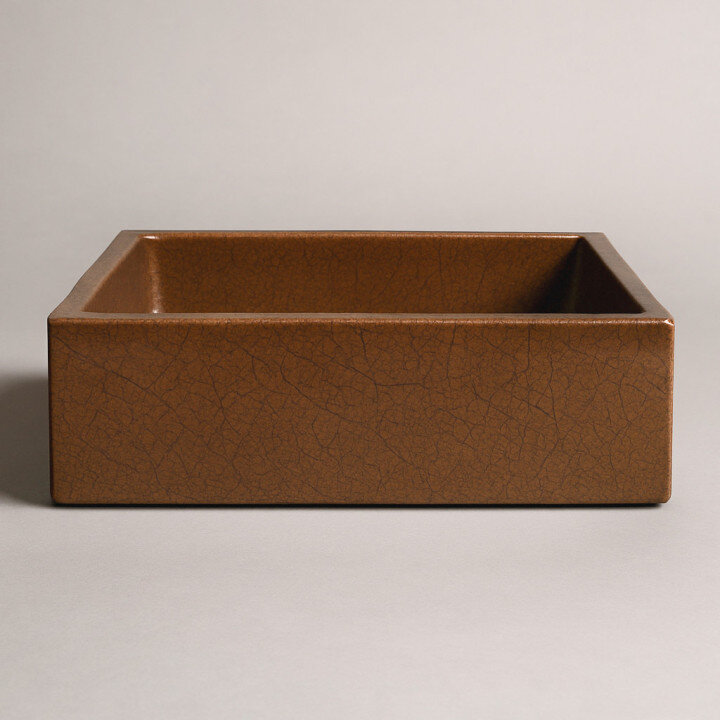 Lavabo rettangolare — Copper glaze