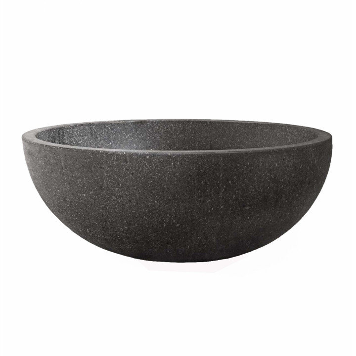 Lavabo Oval in pietra lavica grezza