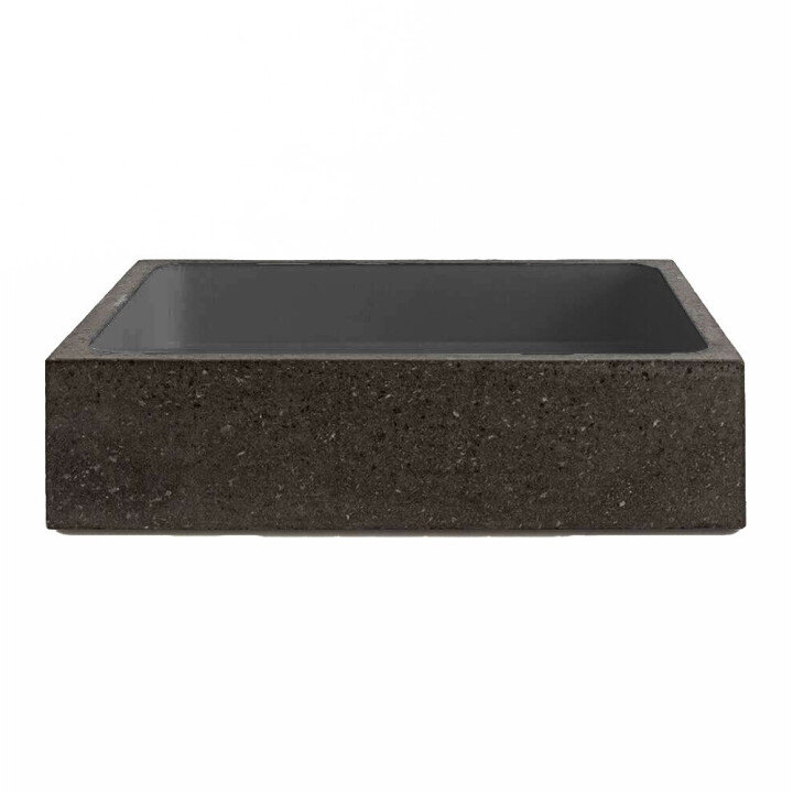 Lavabo Rectangular in pietra lavica grezza