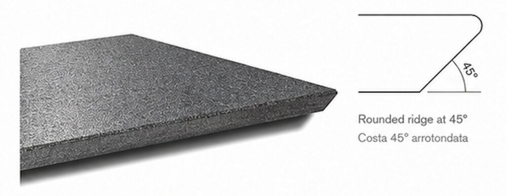 Rounded Ridge at 45° — Costa 45° arrotondata