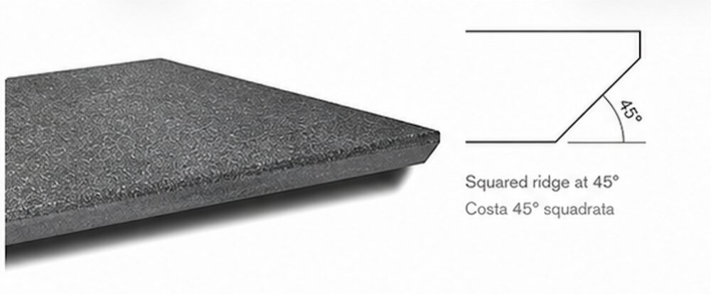 Squared Ridge at 45° — Costa 45° squadrata