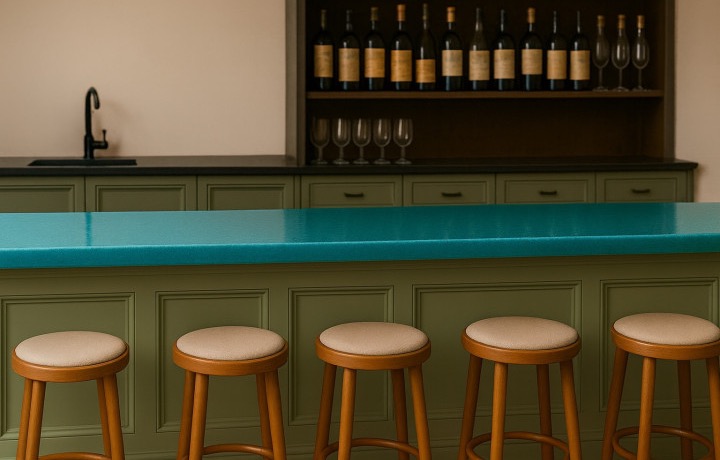 Glazed Teal Bar
